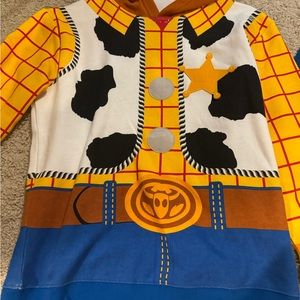 Disney Store Toy Story Woody Hooded Jacket Boys Costume Hoodie Sweatshirt xl